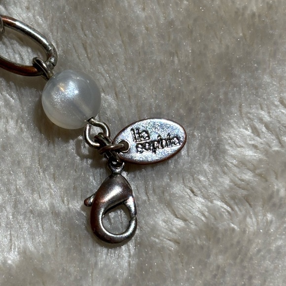 Lia Sophia Silver Tone Beaded Necklace | Pearls & Crystals - Picture 4 of 4